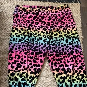 Rainbow cheetah leggings